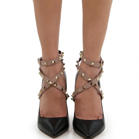 🆕 VALENTINO GARAVANI Rockstud Studwrap Pumps - Picture 3 of 13
